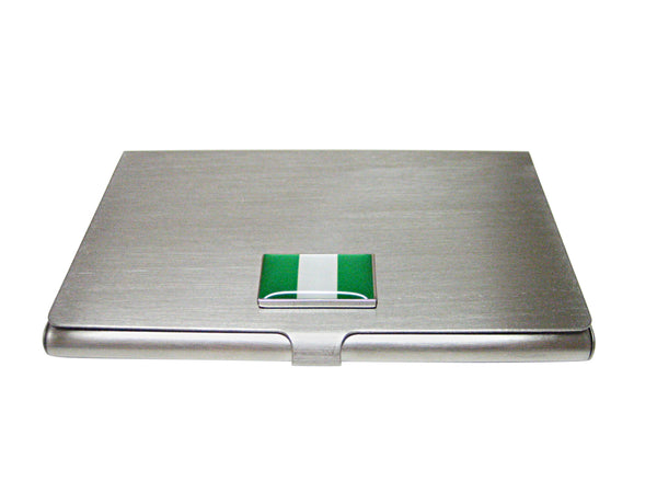 Nigeria Flag Pendant Business Card Holder
