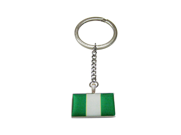 Nigeria Flag Pendant Keychain