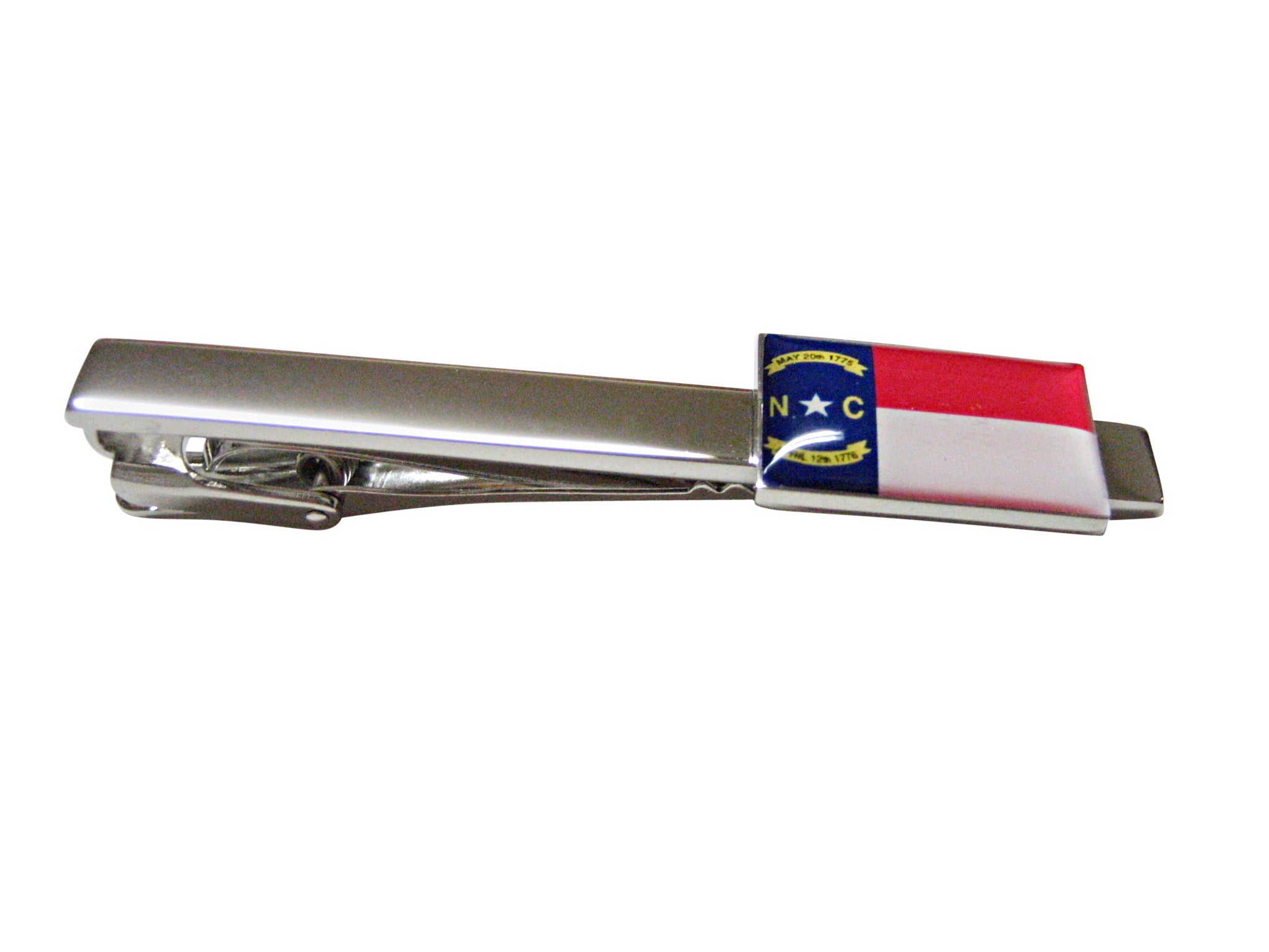 North Carolina State Flag Square Tie Clip
