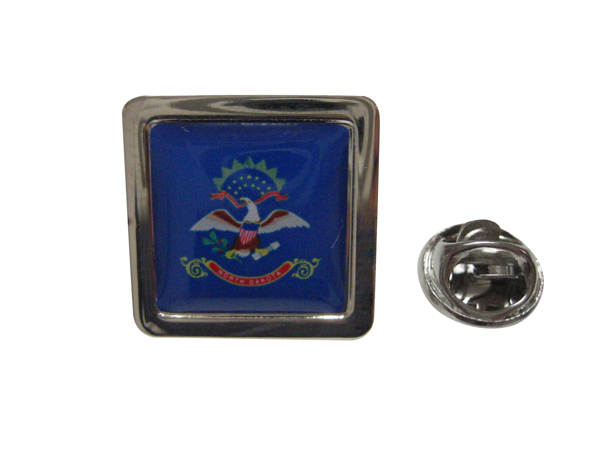 North Dakota Flag Symbol Lapel Pin