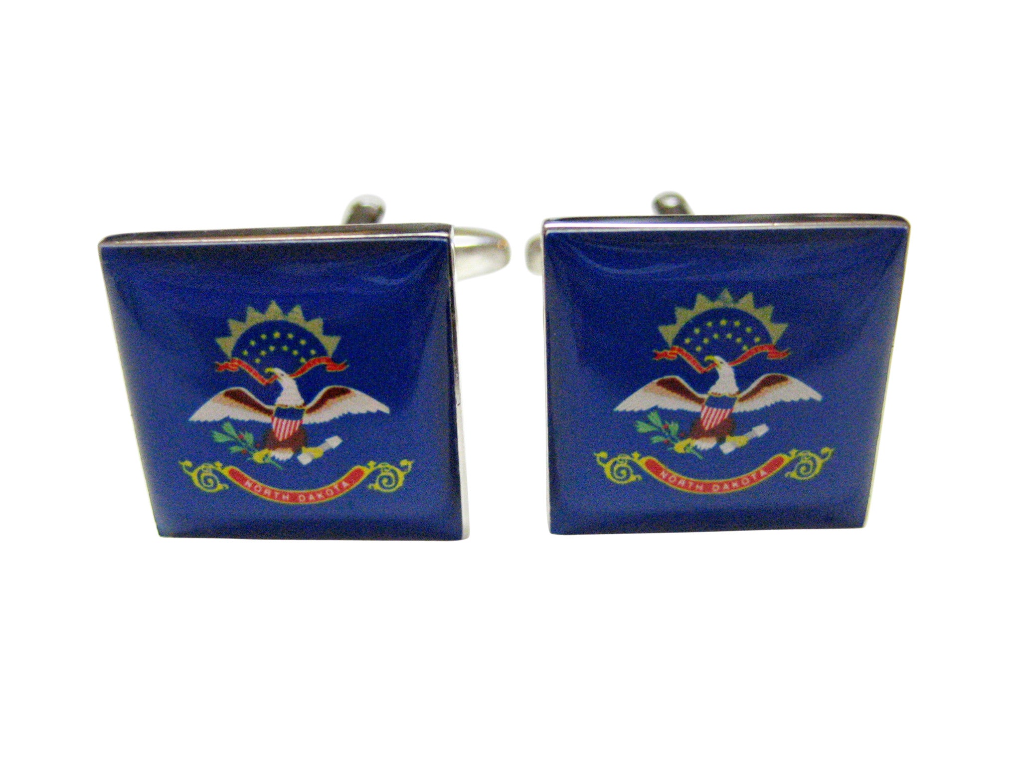 North Dakota State Flag Cufflinks
