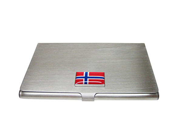 Norway Flag Pendant Business Card Holder