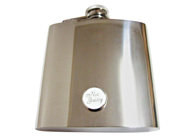 Not Guilty Law 6 Oz. Stainless Steel Flask