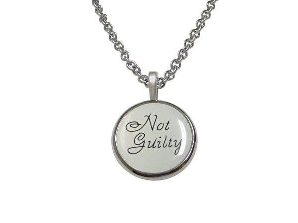 Not Guilty Law Pendant Necklace