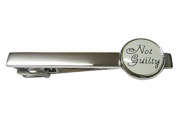 Not Guilty Law Square Tie Clip