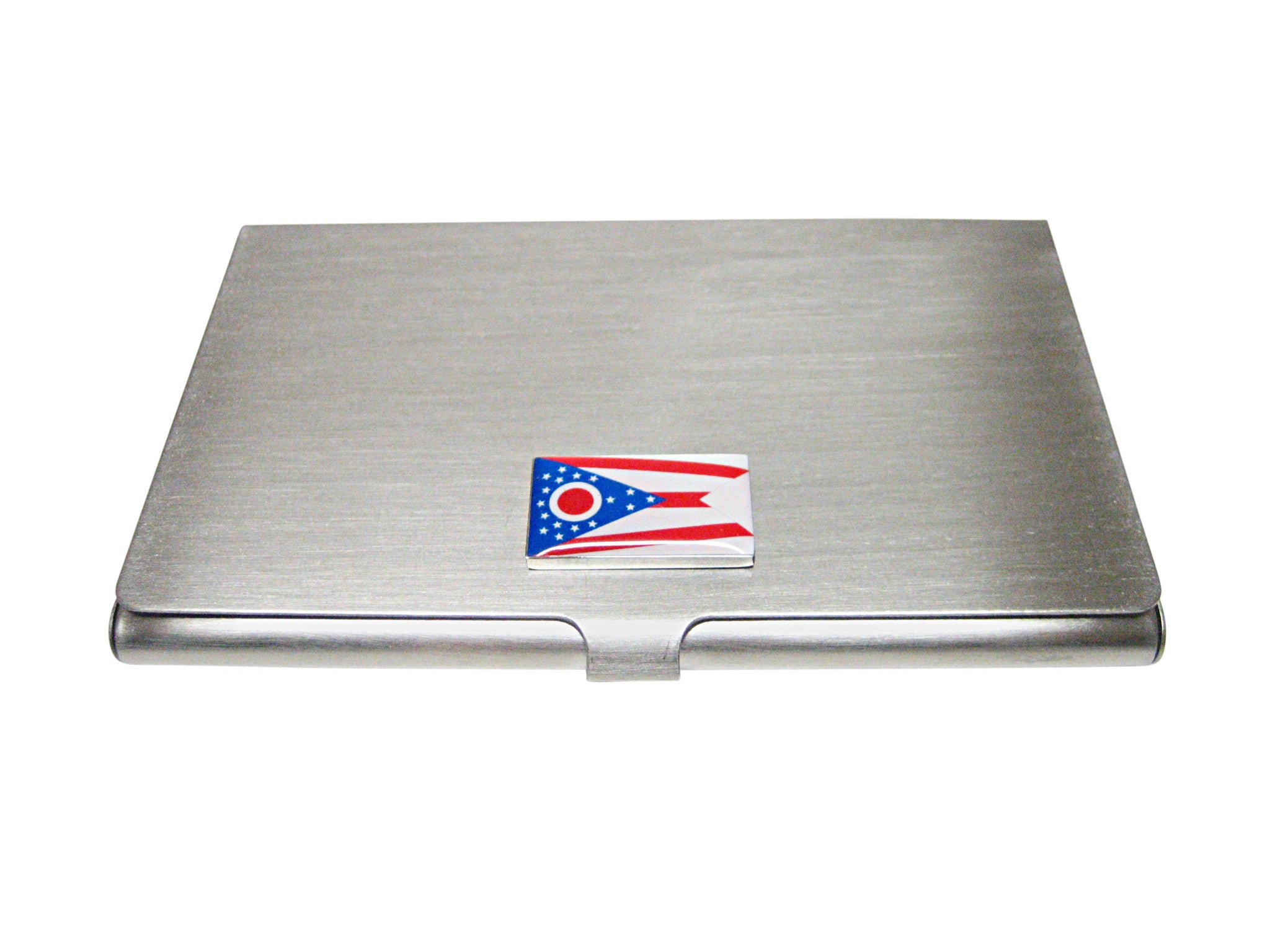 Ohio State Flag Pendant Business Card Holder