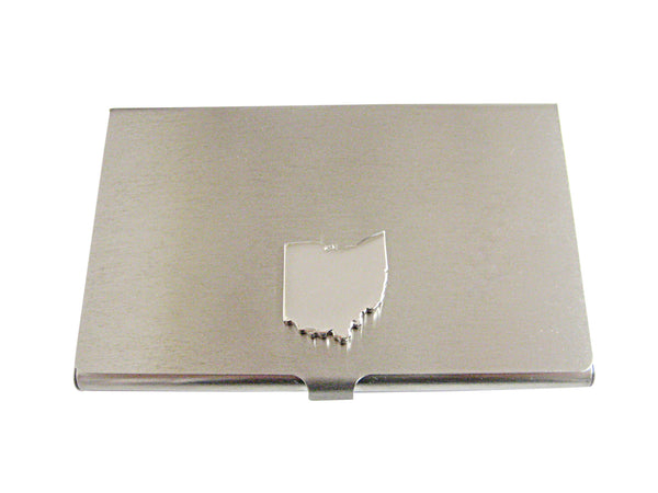 Ohio State Map Shape Business Card Holder