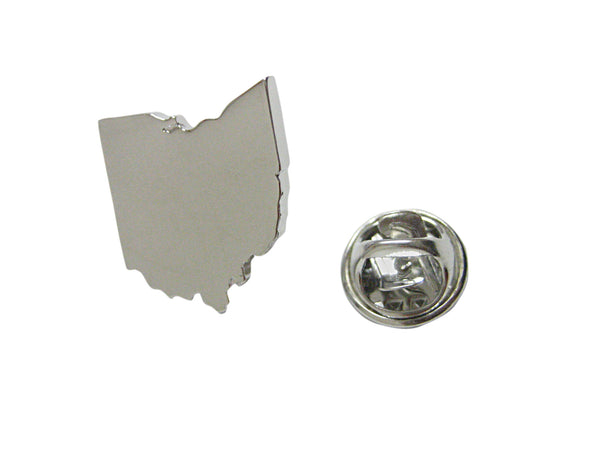 Ohio State Map Shape Lapel Pin