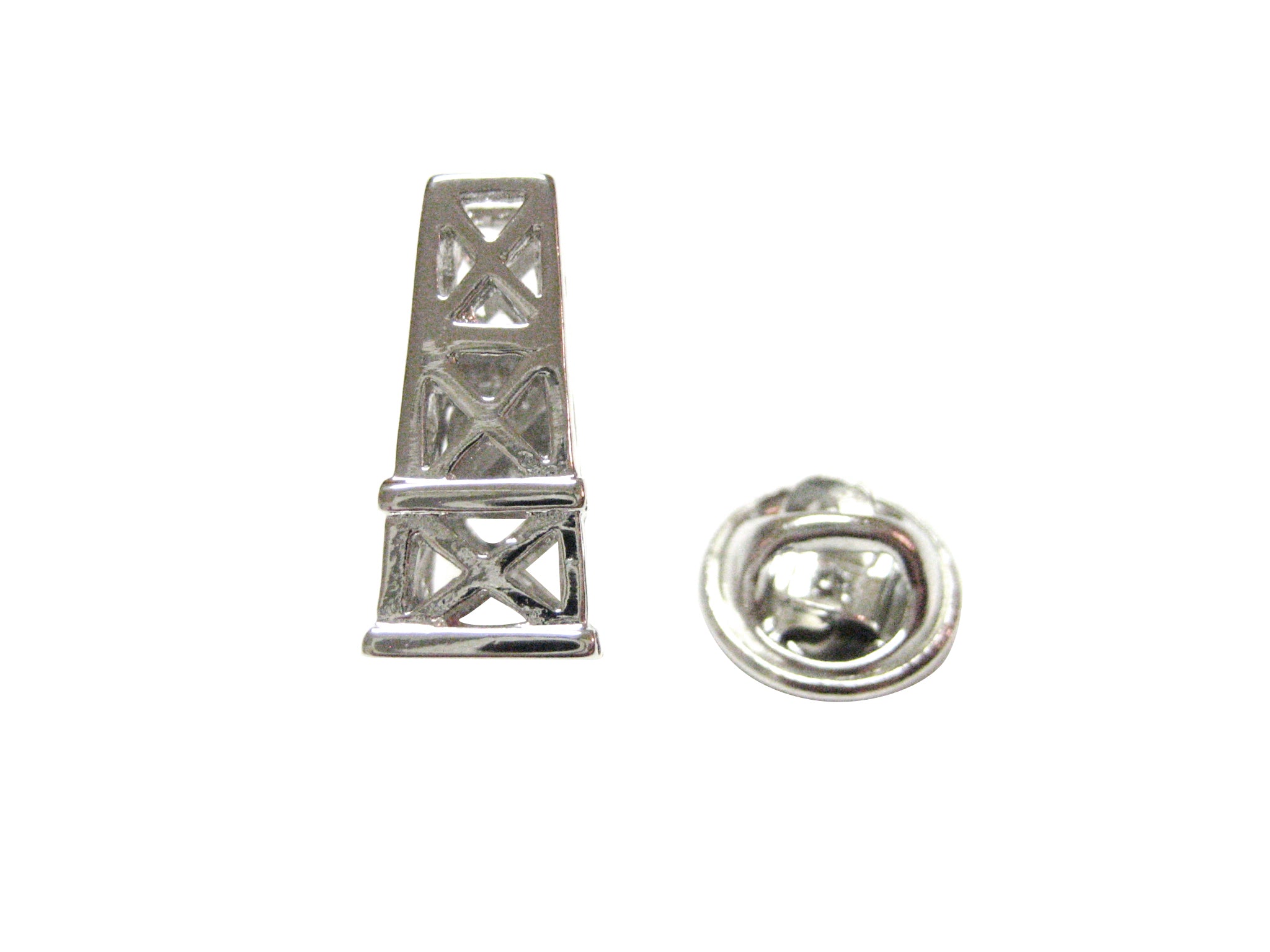 Oil Rig Pendant Lapel Pin