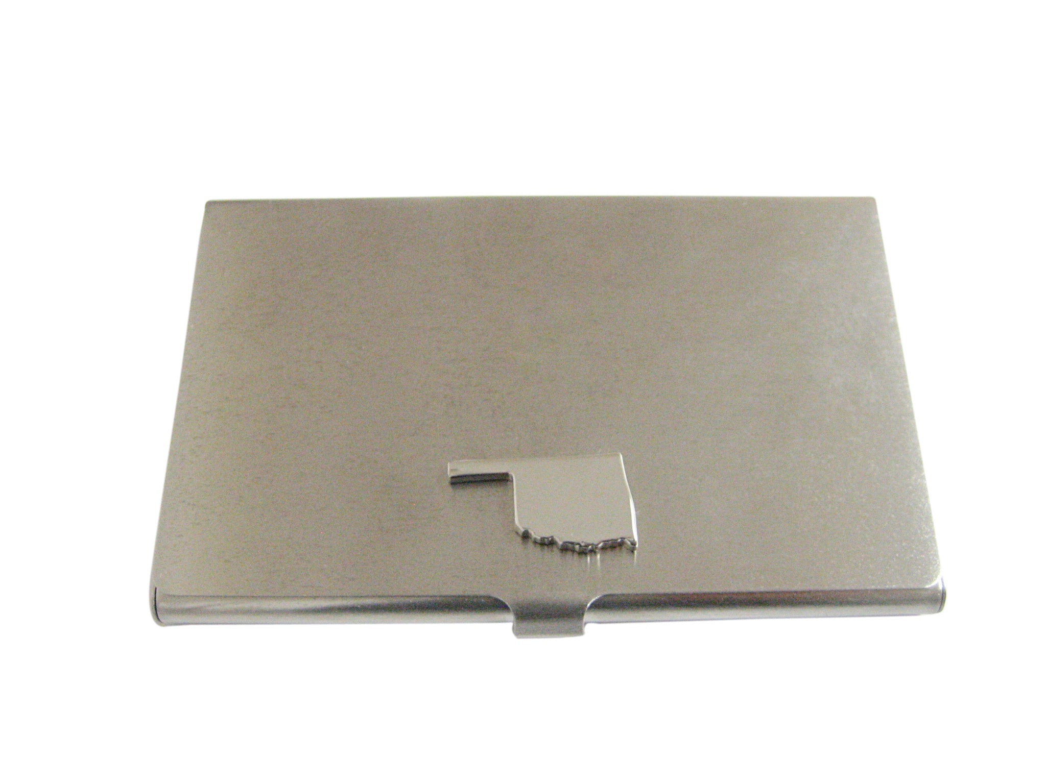 Oklahoma State Map Shape Business Card Holder