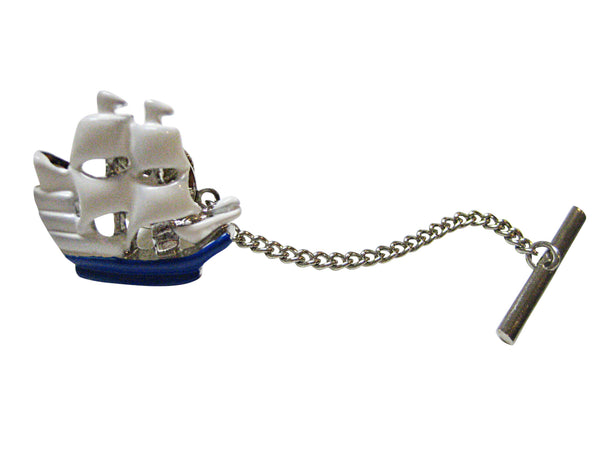 Old Sail Ship Tie Tack