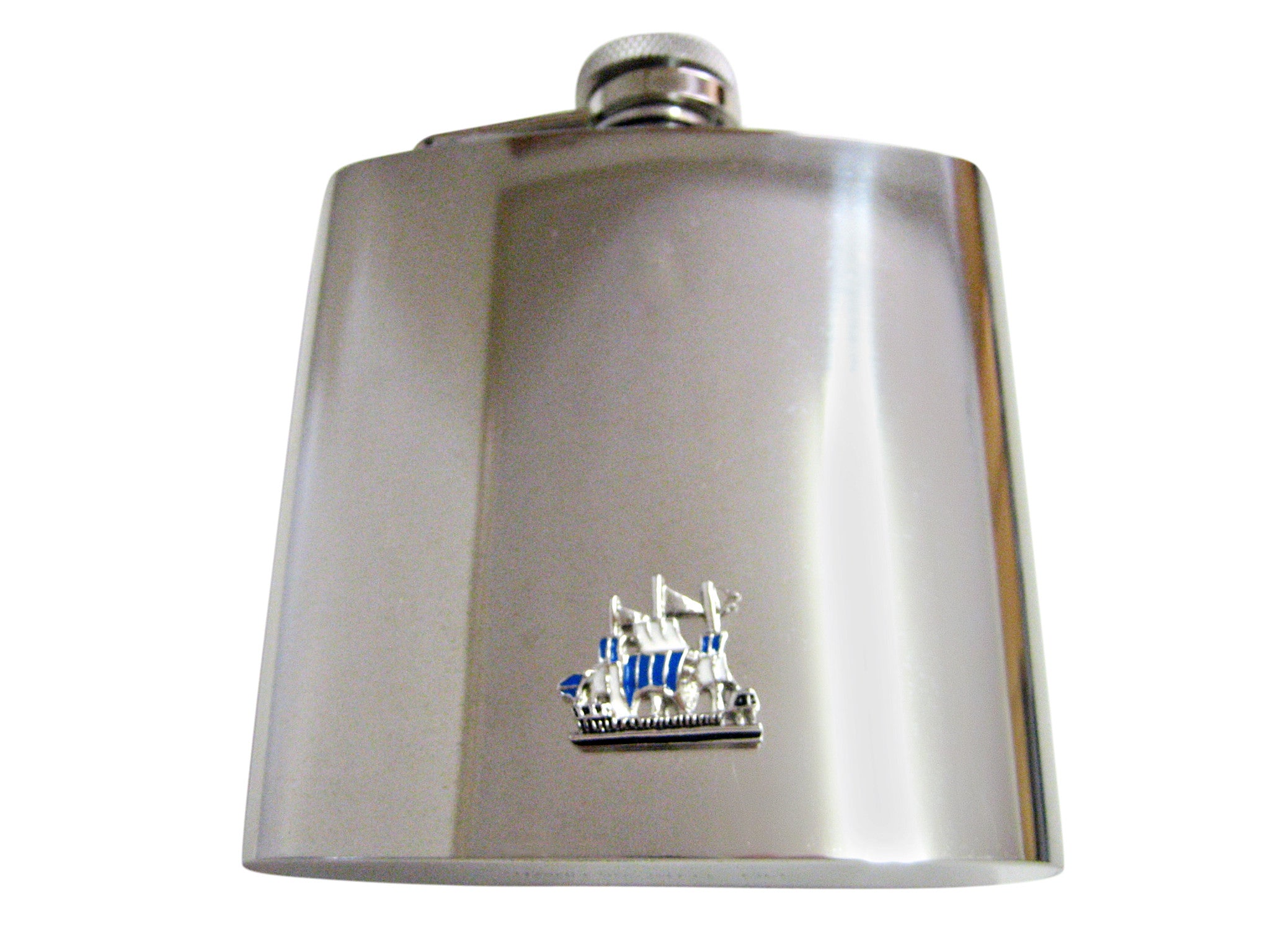 Old Style Ship 6 Oz. Stainless Steel Flask