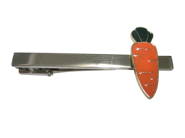 Orange Toned Flat Carrot Vegetable Tie Clip