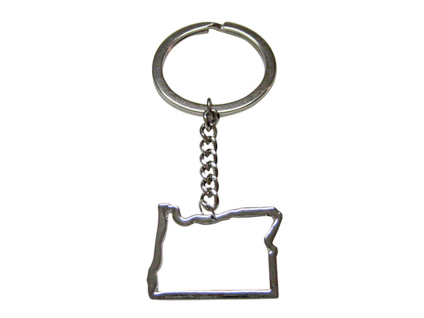 Oregon State Map Outline Keychain