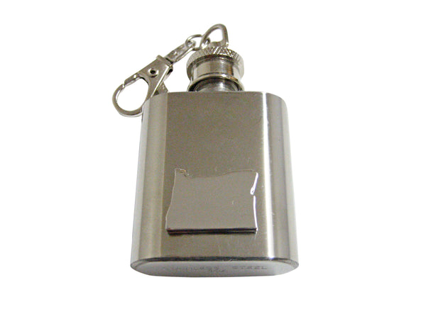 Oregon State Map Shape 1oz Keychain Flask
