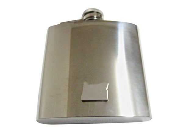 Oregon State Map Shape 6 Oz. Stainless Steel Flask