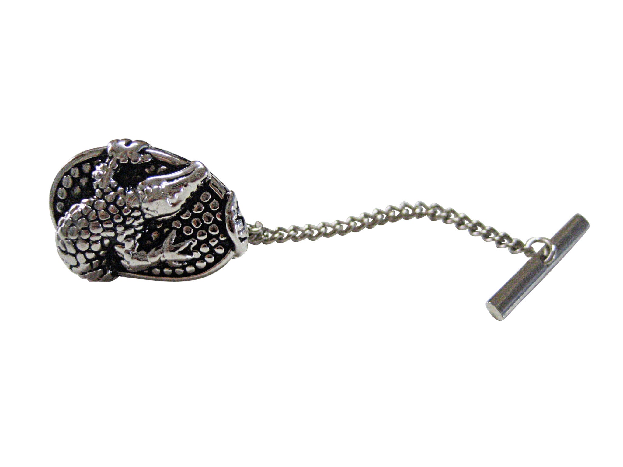 Oval Alligator Design Tie Tack