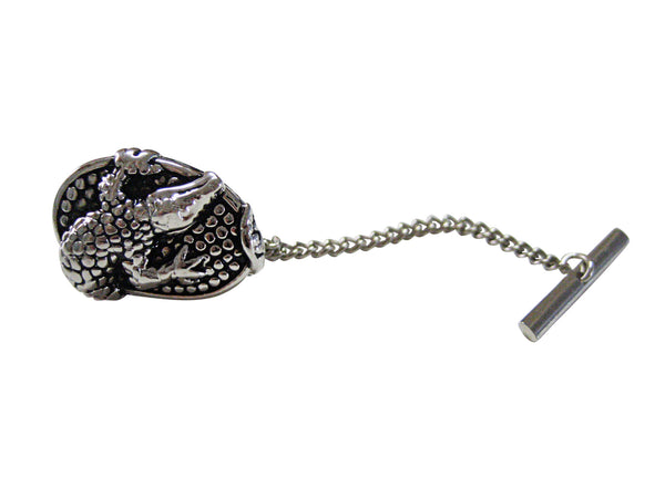 Oval Alligator Design Tie Tack