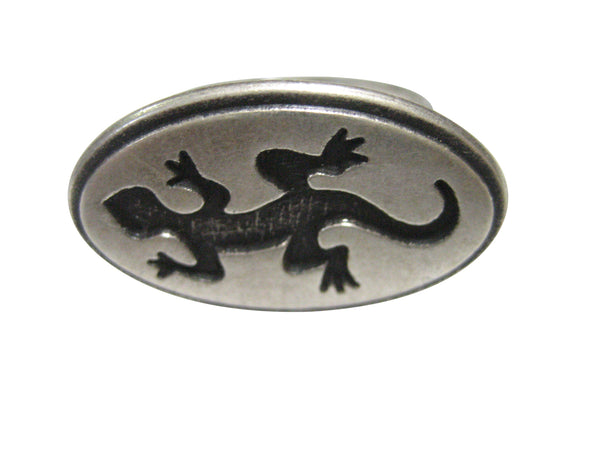 Oval Gecko Lizard Adjustable Size Fashion Ring