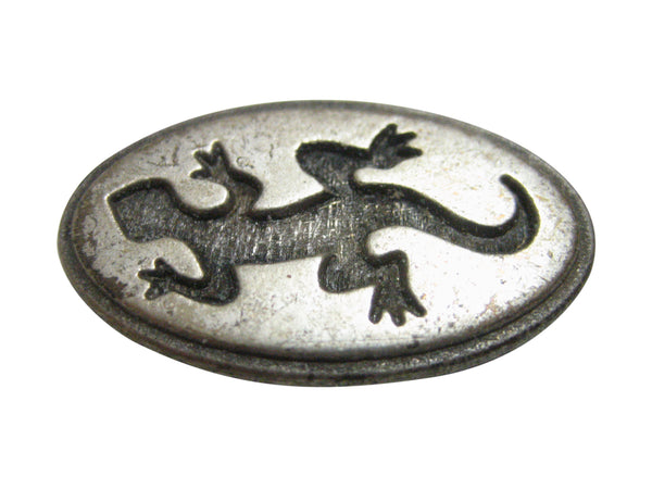 Oval Gecko Lizard Pendant Magnet