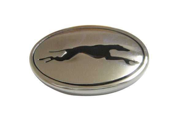 Oval Greyhound Dog Pendant Magnet