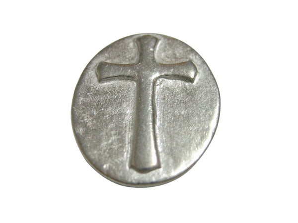 Oval Religious Cross Pendant Magnet