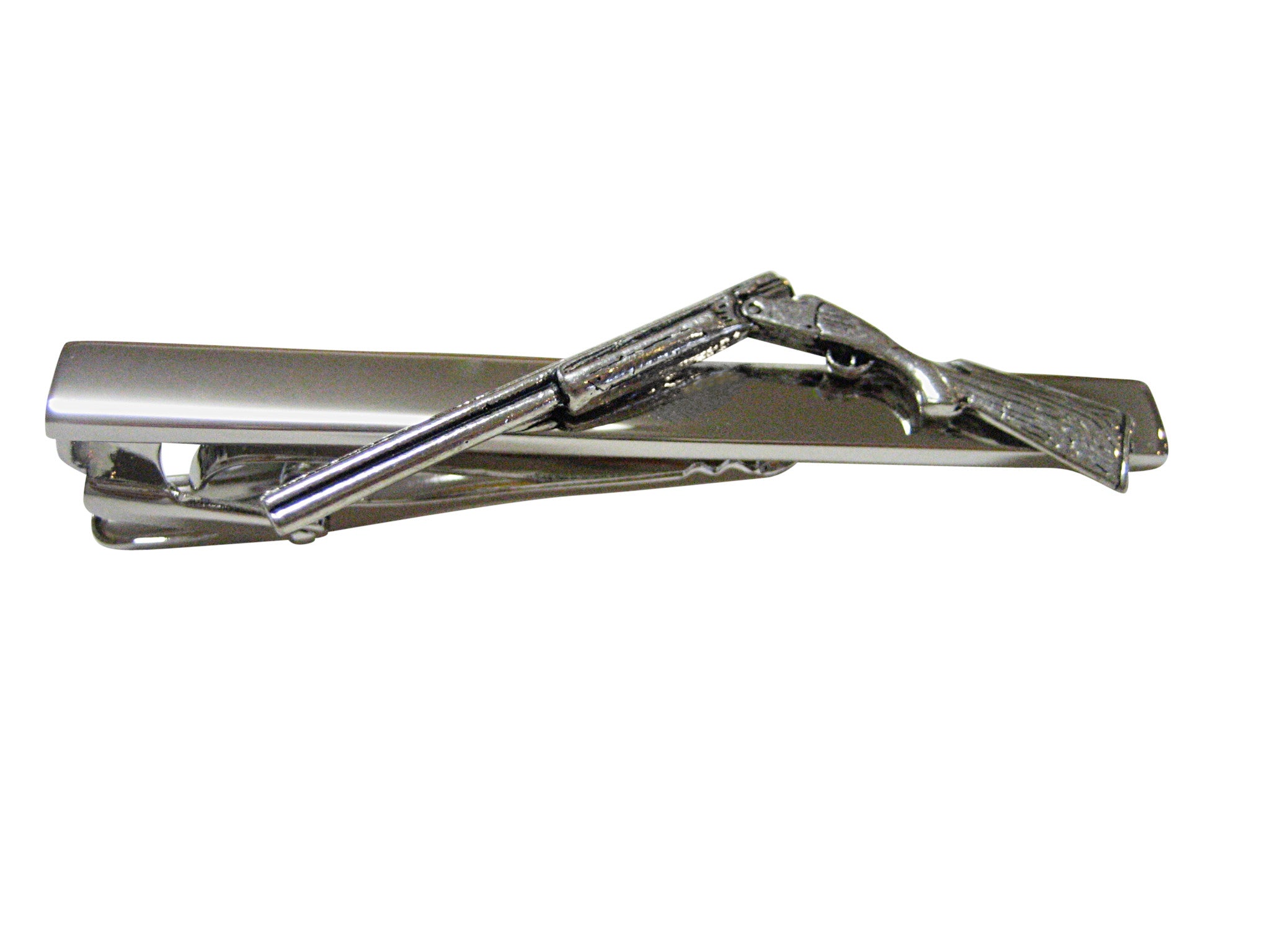 Over and Under Shot Gun Square Tie Clip
