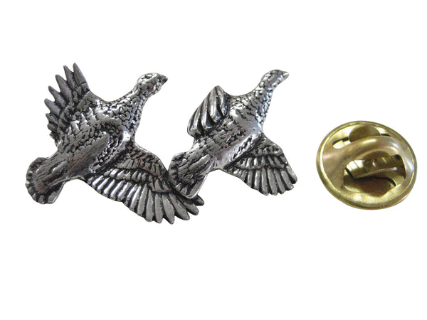 Pair of Flying Partridge Lapel Pin