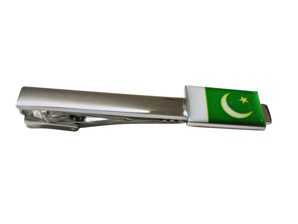 Pakistan Flag Square Tie Clip
