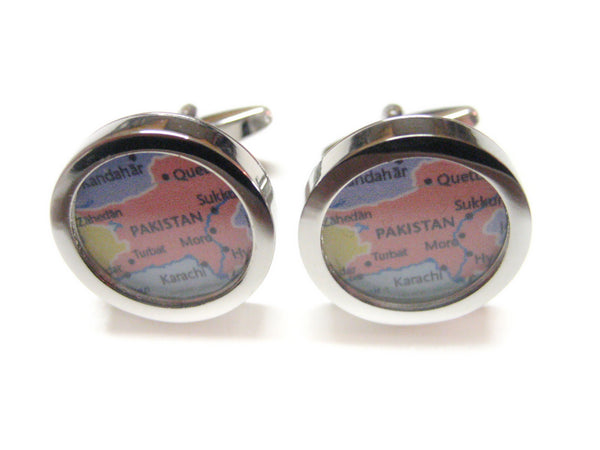 Pakistan Map Cufflinks