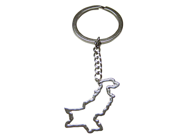 Pakistan Map Outline Keychain