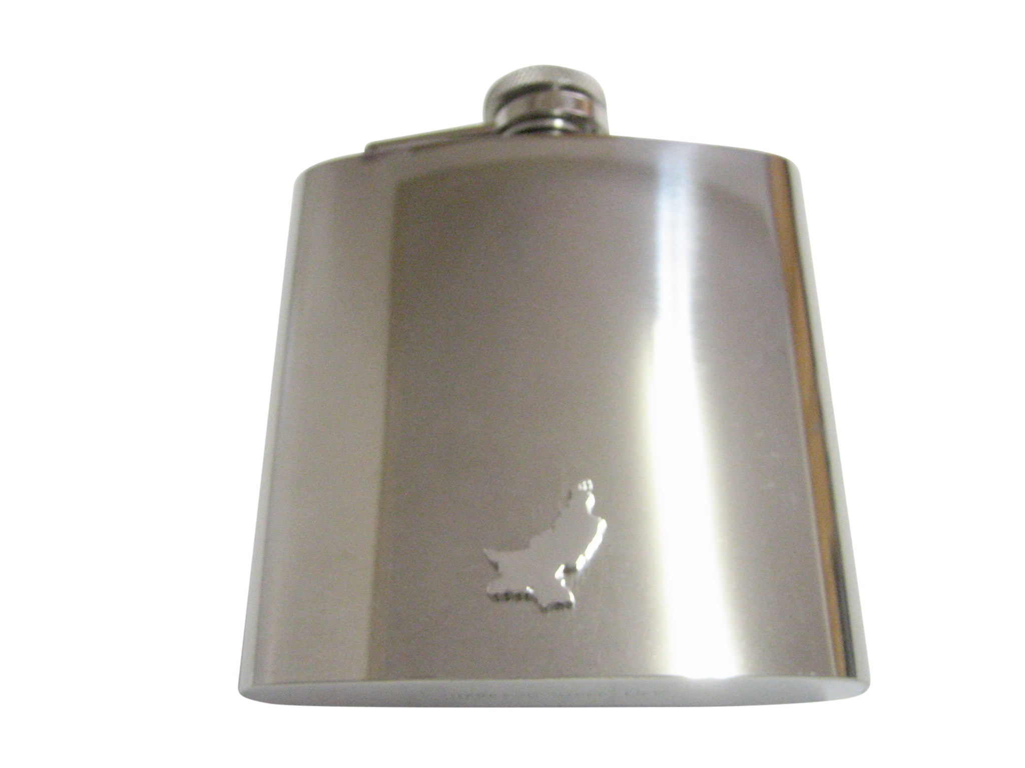 Pakistan Map Shape 6 Oz. Stainless Steel Flask