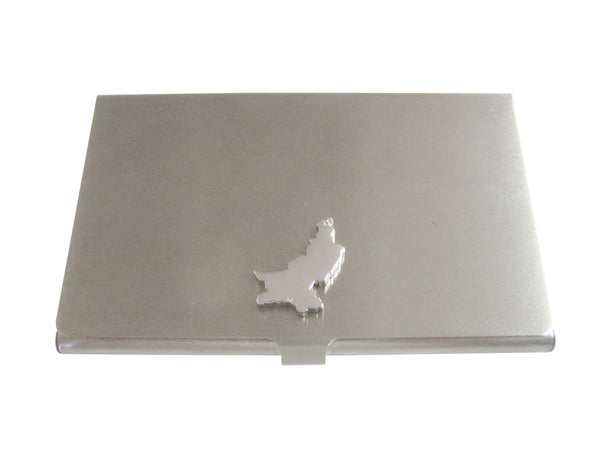 Pakistan Map Shape Business Card Holder