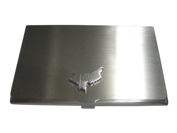 Pakistan Map Shape and Flag Design Business Card Holder