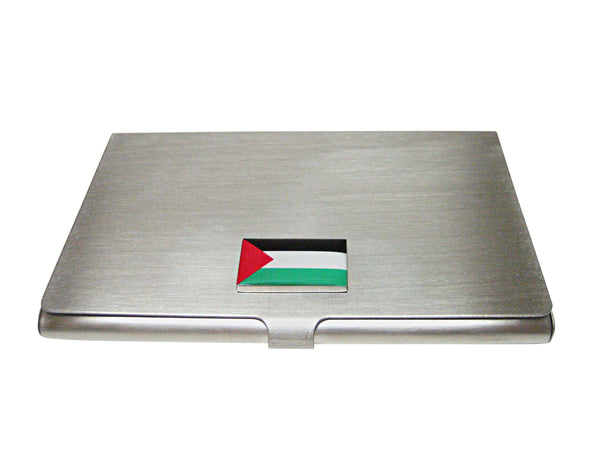 Palestine Flag Pendant Business Card Holder