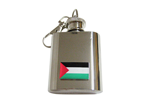 Palestine Flag Pendant 1 Oz. Stainless Steel Key Chain Flask