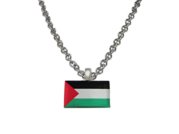 Palestine Flag Pendant Necklace