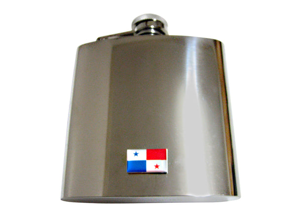 Panama Flag Pendant 6 Oz. Stainless Steel Flask
