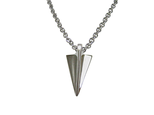 Paper Airplane Pendant Necklace