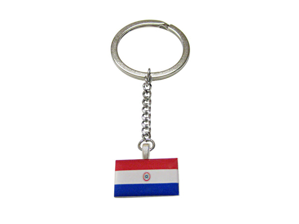 Paraguay Flag Pendant Keychain