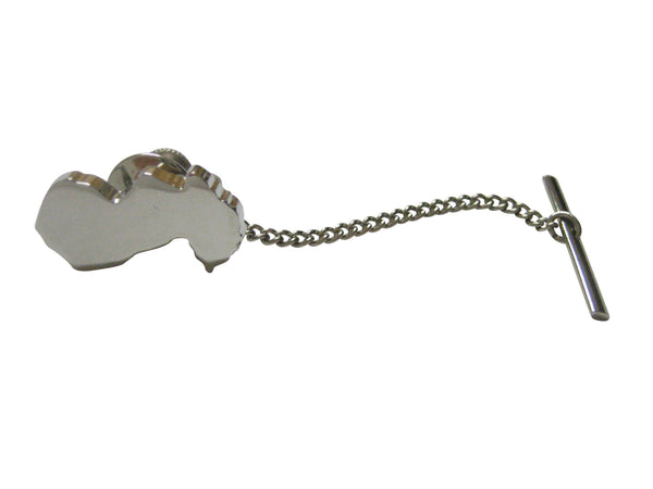 Paraguay Map Shape Tie Tack