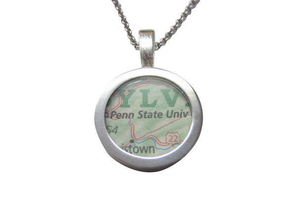 Penn State University Map Pendant Necklace