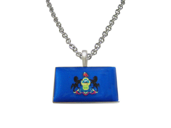 Pennsylvania Flag Pendant Necklace