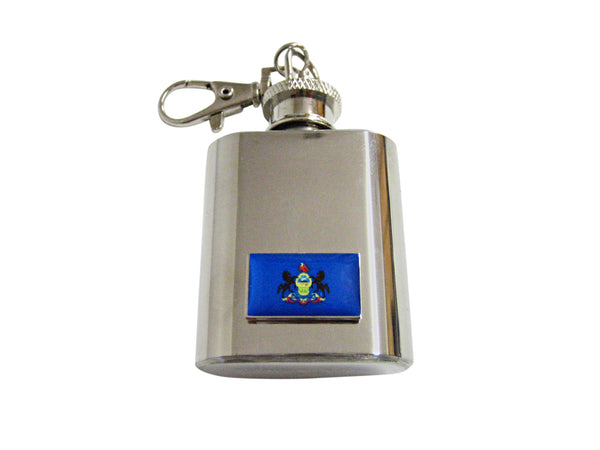 Pennsylvania State Flag Keychain Flask