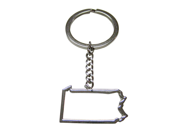 Pennsylvania State Map Outline Keychain