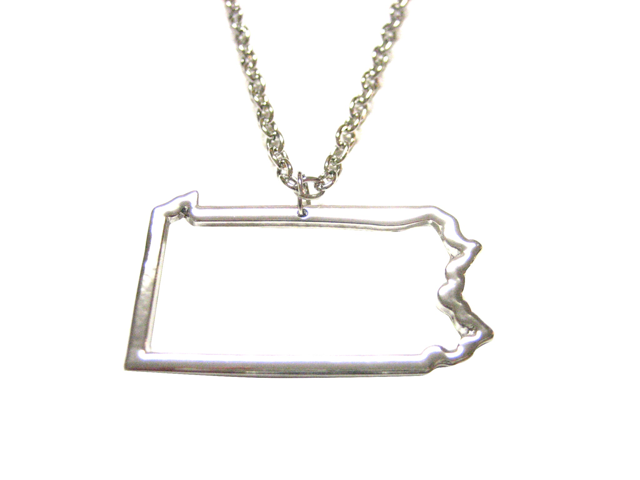 Pennsylvania State Map Pendant Necklace