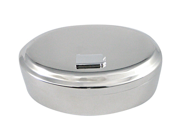 Pennsylvania State Map Shape Pendant Oval Trinket Jewelry Box