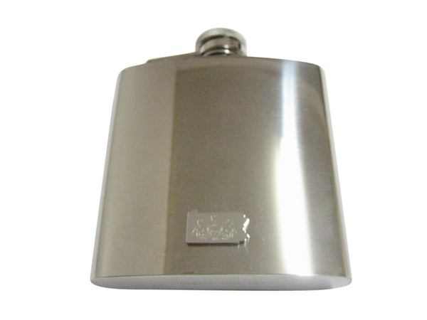 Pennsylvania State Map Shape and Flag Design 6 Oz. Stainless Steel Flask