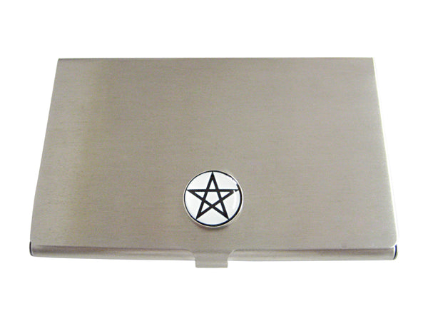 Pentagram Star Design Business Card Holder