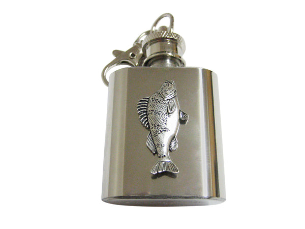 Perch Fish 1 Oz. Stainless Steel Key Chain Flask